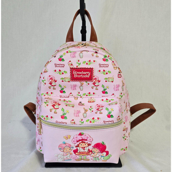Strawberry Shortcake Backpack w/ Loungefly Zip Around Wallet Both in EUC main image 5